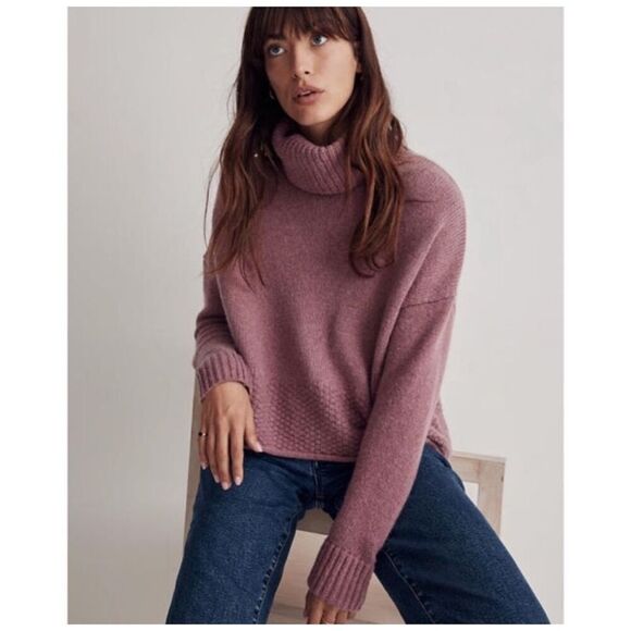 Madewell Sadler wool blend turtleneck sweater size Small - Picture 1 of 9